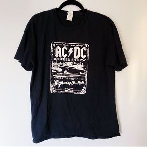 AC/DC Unisex Distressed Graphic Tee